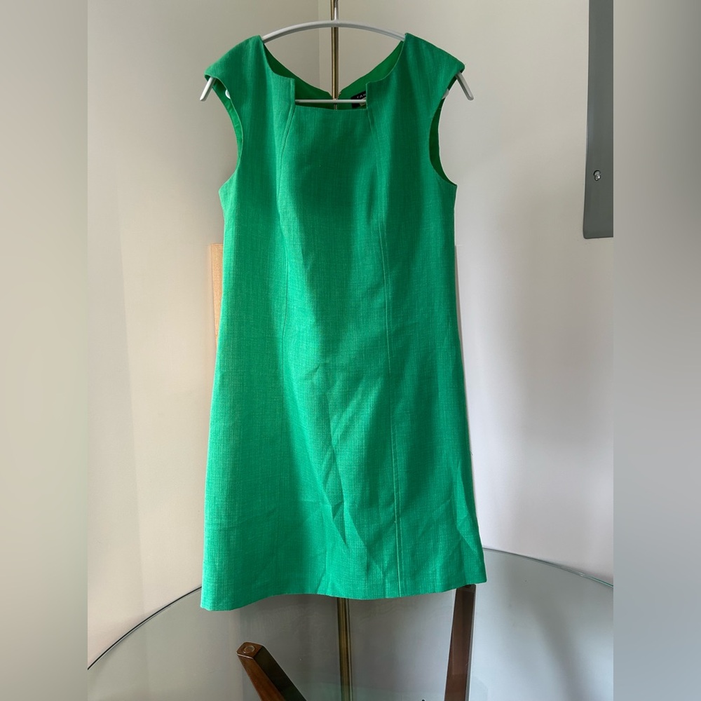Tahari Vibrant Green Dress